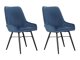 Conjunto de sillas Denton 1237 (Azul oscuro)