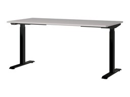 Állítható magasságú íróasztal Sacramento 416 (Világosszürke + Fekete)