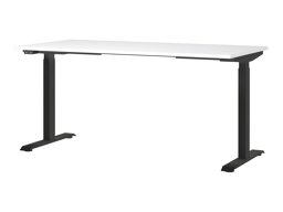 Höhenverstellbarer Schreibtisch Sacramento 416 (Weiß + Schwarz)