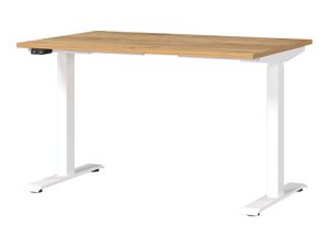 Állítható magasságú íróasztal Sacramento 417 (Navarra tölgy + Fehér)