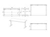 Höhenverstellbarer Schreibtisch Sacramento 418 (Navarra eichenholzoptik + Weiß)