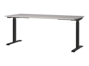 Állítható magasságú íróasztal Sacramento 418 (Világosszürke + Fekete)