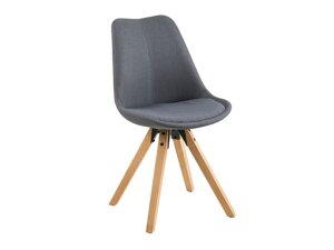 Καρέκλα Oakland 145 (Σκούρο γκρι + Ανοιχτό καφέ)