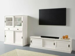 Conjunto de salón Denton BM105 (Blanco)