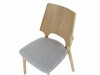 Καρέκλα Berwyn 1611 (Γκρι + Ανοιχτό χρώμα ξύλου)