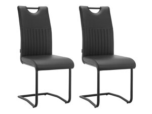 Krēslu komplekts Denton 1249 (Melns)