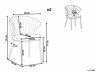 Kėdžių komplektas Berwyn 1617 (Pilka)