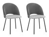 Conjunto de cadeiras Denton 1253 (Cinzento + Antracite)