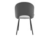 Kėdžių komplektas Denton 1253 (Pilka + Antracitas)