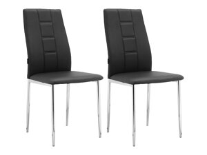 Conjunto de sillas Denton 1255 (Negro)