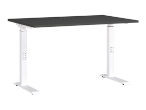 Állítható magasságú íróasztal Sacramento 420 (Grafit + Fehér)