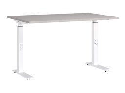 Höhenverstellbarer Schreibtisch Sacramento 420 (Hellgrau + Weiss)