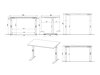 Höhenverstellbarer Schreibtisch Sacramento 420 (Navarra eichenholzoptik + Weiß)