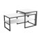 Conjunto mesa de centro Oswego 106 (Blanco + Negro)