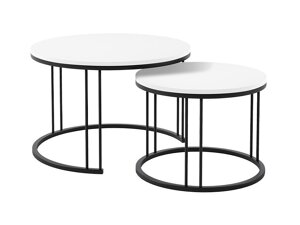 Conjunto mesa de centro Oswego 105 (Blanco + Negro)