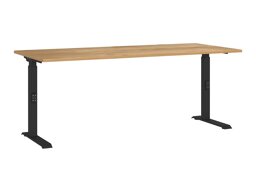 Állítható magasságú íróasztal Sacramento 422 (Navarra tölgy + Fekete)
