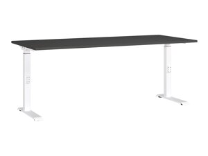 Állítható magasságú íróasztal Sacramento 422 (Grafit + Fehér)
