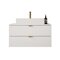 Mueble de baño colgado para lavabo Merced D101 (Blanco)