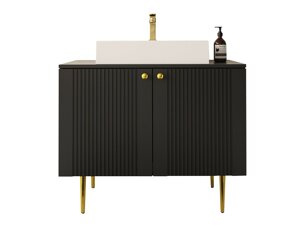 Mueble de lavabo de pie Merced P101 (Negro)