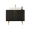 Mueble de lavabo de pie Merced P101 (Negro)