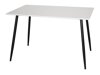 Tisch Dallas 4306 (Weiß glänzend + Schwarz)