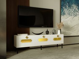Tv staliukas Kailua AC110 (Balta + Auksinė)