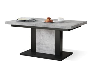 Raztegljiva klubska mizica Glendale 103 (Barva betona + Črna)