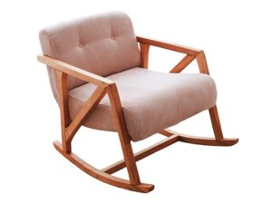 Šūpuļkrēsls Altadena 539 (Gaiši brūns + Tumši rozā)
