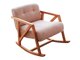 Šūpuļkrēsls Altadena 539 (Gaiši brūns + Tumši rozā)