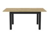 Asztal Austin N113 (Világos tölgy + Matt fekete)
