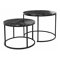 Conjunto mesa de centro Richardson 116 (Negro + Mármol negro)