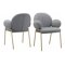 Set di sedie Denton 1290 (Grigio chiaro)