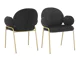 Conjunto de sillas Denton 1290 (Negro)