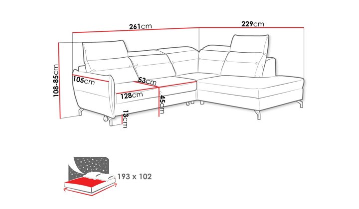 Stūra dīvāns 530896
