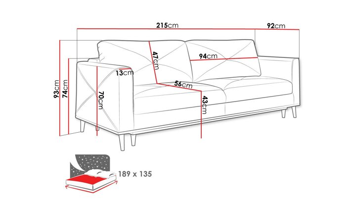 Dīvāns gulta 531162