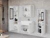 Fürdőszoba garnitúra Sarasota 140 (Fényes fehér + Fehér Nem)