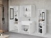 Fürdőszoba garnitúra Sarasota 140 (Fényes fehér + Fehér)