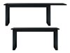 Asztal Austin U116 (Fekete + Fényes fekete)