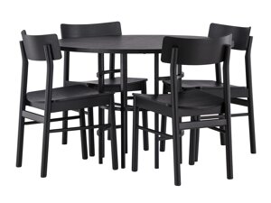 Маса и столове за трапезария Dallas 4336 (Черен)