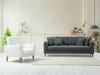 Pehme mööbli komplekt Altadena C131 (Valge + Tumehall)