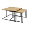 Salontafel set Oswego 110 (Bruin + Zwart)