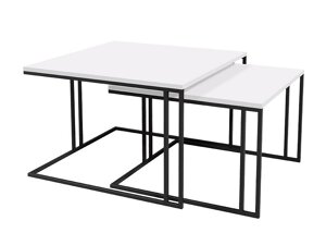 Conjunto mesa de centro Oswego 110 (Blanco + Negro)