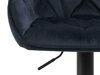 Barski stolac Oakland 1004 (Crna + Tamno plava)