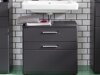 Mueble de lavabo de pie Columbia AN101 (Gris mate)