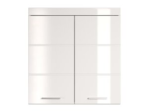 Wandhängeschrank für Badezimmer Columbia Y108 (Weiss + Weiss glänzend)