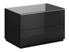 Tv asztal Austin U108 (Fekete + Fényes fekete)