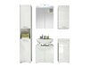 Fürdőszoba garnitúra Columbia Y112 (Fehér + Fényes fehér)