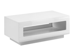 Dohányzóasztal Austin H102 (Fehér + Fényes fehér)