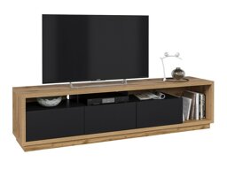 TV-Tisch Austin AV100 (Wotan eichenholzoptik + Mattschwarz)