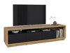 Mesa para TV Austin AV100 (Wotan carvalho + Preto matte)